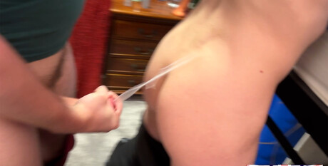 CUTE TWINK ON METAL BUNK BEDS BRED &amp; LOADED