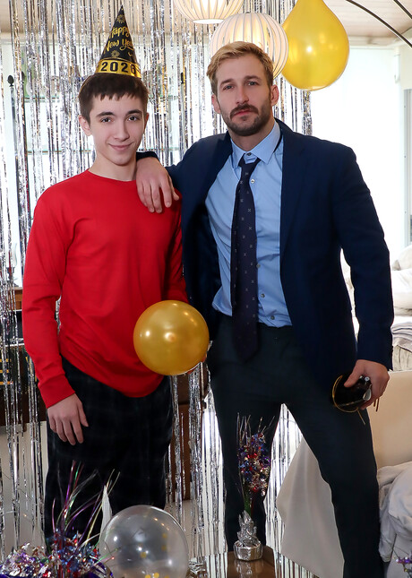 Start the New Year With a Bang! Wear Red Underwear to Get Pounded By Your Stepdad